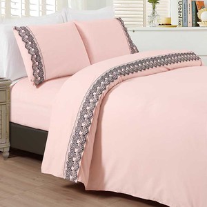 Bộ ga trải giường chất liệu vải dệt thêu 100% polyester, bán buôn - Product Image 1