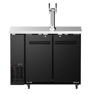 Refroidisseur de bière en acier inoxydable de qualité commerciale GGM Gastro avec robinet - 2 fûts de 50 litres - 1240 x 620 mm - Product Image 3