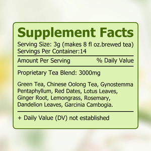 Té desintoxicante de 14 días en oferta con Garcinia Cambogia que promueve la pérdida de peso y aumenta tu energía. Té Oolong, té desintoxicante de 14 días. - Product Image 2