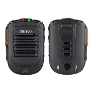 Inrico B01ハンドヘルドマイクワイヤレススピーカーマイク、インターホン用Pttボタンマイク付き