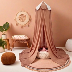 Thanh lịch trẻ em gấp Vòng giường tán với thuận tiện vòm biên giới sử dụng nhà lưới chống muỗi & phụ kiện phòng ngủ - Product Image 1