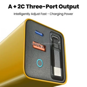 <span class=keywords><strong>Chargeur</strong></span> rapide GaN 80W Type-C PD <span class=keywords><strong>avec</strong></span> prise EU US UK et câble de charge USB-C rétractable, adaptateur mural USB Type C 65W - Product Image 3