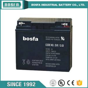 <span class=keywords><strong>แบตเตอรี่</strong></span>ตะกั่วกรด Bosfa <span class=keywords><strong>12V</strong></span> <span class=keywords><strong>20Ah</strong></span> รุ่น EVX12-20 สำหรับจักรยานไฟฟ้า/สกู๊ตเตอร์ ระบบเตือนภัย ไฟส่องสว่าง ของเล่น เครื่องมือไฟฟ้า-ISO9001 CE - Product Image 3