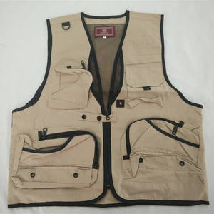 HL2405 poliestere cotone multitasche strumento di lavoro gilet reporter della maglia maglia di pesca - Product Image 4