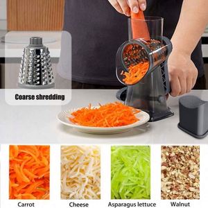 High Quality Multifunction Veggie Chopper Handheld Rotary Cheese Grater Mandoline <b>Vegetable</b> Slicer Carrot <b>Shredder</b> Nut Grinder - Product Image 2