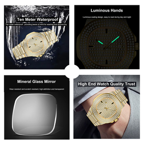 <span class=keywords><strong>Relojes</strong></span> <span class=keywords><strong>de</strong></span> Diamantes <span class=keywords><strong>de</strong></span> Lujo Unisex al Por Mayor a Bajo Precio, Reloj <span class=keywords><strong>de</strong></span> Cuarzo con Cristales <span class=keywords><strong>de</strong></span> Circonio, Esfera Grande, Dorado y Plateado, para Hombre y <span class=keywords><strong>Mujer</strong></span> - Product Image 3