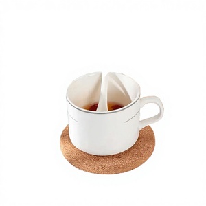 Factory Wholesale Zeyustone Eco-Friendly Wood <b>Placemats</b> Coasters Classic Style 10cm Diameter <b>Square</b>/Round Table Decoration for - Product Image 3