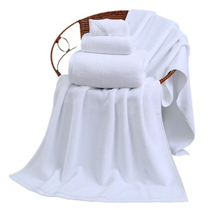 Toalla de baño de algodón puro blanco de 21 capas, calidad hotelera, para spa, sauna y uso en catering. - Product Image 2
