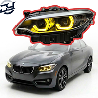 Lampu Depan LED Dua Warna JY untuk Seri 2 F22 F23 14-20 Model Spoon DRL Proyektor Headlamp Plug & Play Retrofit Stok Lokal