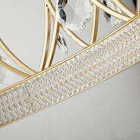 Lampe nordique de luxe cristal/acrylique lustre Simple moderne Led couronne princesse chambre fille plafonnier suspendu