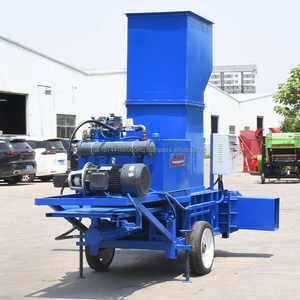 Presse à ensilage carrée de balle de riz d'approvisionnement d'usine presse à ensilage carrée hydraulique d'alimentation de bétail pour les tiges de maïs - Product Image 4