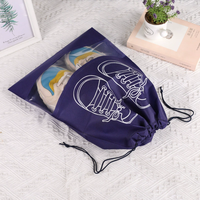 Sac de rangement pliable en non-tissé, imperméable et anti-poussière, avec cordon de serrage, de haute qualité, personnalisé, pour chaussures et armoire, vente en gros