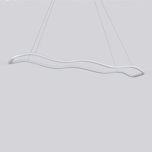 Restaurant Licht Luxe Moderne Led Kroonluchter Moderne Aluminium Siliconen Eetkamer Lange Lineaire Hanglamp - Product Image 2