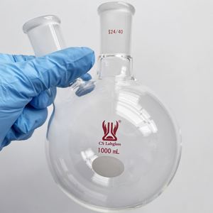 Vetreria da laboratorio <span class=keywords><strong>1000ml</strong></span> 2000ml doppio collo spesso borosilicato vetro borosilicato - Product Image 4