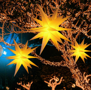 Linterna de Estrella de Plástico de 18 Puntas QF de 27CM 35CM 45CM 60CM para Decoración de Fiestas, Hoteles, Bares, Exteriores, LED - Product Image 4