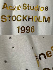T-shirt a maniche corte con stampa a specchio e strass, versione autentica di alta qualità AC1996 - Top estivo di lusso, disponibile subito - Product Image 2