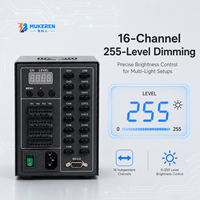 Controlador LED Digital PWM de Alta Potencia de 450W, Interfaz RS232, Salida de 16 Canales, Construcción de Aleación de Aluminio, Atenuación para Visión Artificial