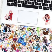 LWD 50 Pegatinas de Vinilo Kawaii de Anime Japonés, Impermeables, Colección de Belleza Sexy, Pegatinas de Graffiti, Pegatinas de Belleza No Exponibles