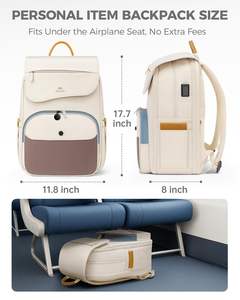 <span class=keywords><strong>TSA</strong></span>-zugelassener Damen-<span class=keywords><strong>Laptop</strong></span>-Rucksack (15,6 Zoll) mit USB-C-Anschluss und isolierter Lunchbox - Product Image 2