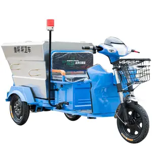 Small Self-dumping Cleaning Vehicle Garbage Transfer Vehicle Sanitation Electric Three-wheeled Garbage Truck