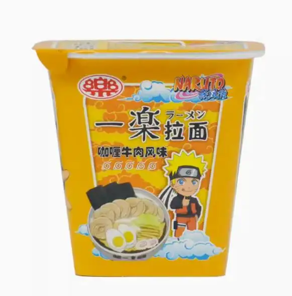 Hokage Ichiraku Ramen Cup con varios sabores 100g Net Red Venta caliente Cup Fideos instantáneos Cena Reemplazo de comida