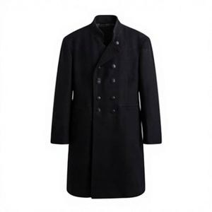 <b>Men's</b> Double Breasted <b>Waterproof</b> Woolen Reversible Overcoat <b>Long</b> <b>Coat</b> Formal Church Clergy Robe Custom - Product Image 1