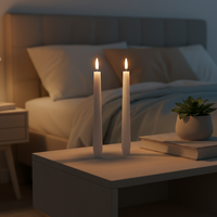 Bougie LED sans flamme Matti avec télécommande, décoration d'intérieur, lumière de bougie LED sans flamme pour la décoration de table de mariage