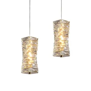 Best Seller Items Nordic Design Modern Crystal Shade Pendant Light Loft Hanging Lamps For Home Decoration