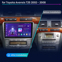 Junsun-CarPlay inalámbrico V1 para coche Toyota Avensis T25 2002-2008, autorradio con Android, vídeo multimedia, stock europeo