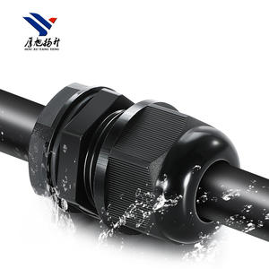Ip68 màu đen trắng nylon không thấm nước có thể điều chỉnh khớp nối khóa các loại hạt và máy giặt chủ đề Cable glands - Product Image 1