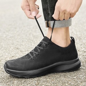Chaussures d'été pour hommes, semelle épaisse, antidérapantes, résistantes à l'usure, respirantes, légères, en maille, décontractées, pour le sport, tendance - Product Image 4