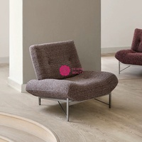 Fauteuil simple en tissu de style rétro français Yicheng, fauteuil d'appoint design pour salon, fauteuil de détente paresseux pour la maison