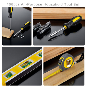 Jeu de clés dynamométriques professionnelles multi-usages 108 pièces avec poignées, garantie 1 an, pour réparation automobile, électricien, étui rigide OEM TS- - Product Image 5