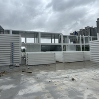Bâtiment de bureau modulaire préfabriqué en panneaux sandwich à structure en acier à assemblage rapide pour chantier de construction