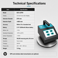 Densimètre d'asphalte non nucléaire à induction électromagnétique avec stockage de données, export USB et GPS
