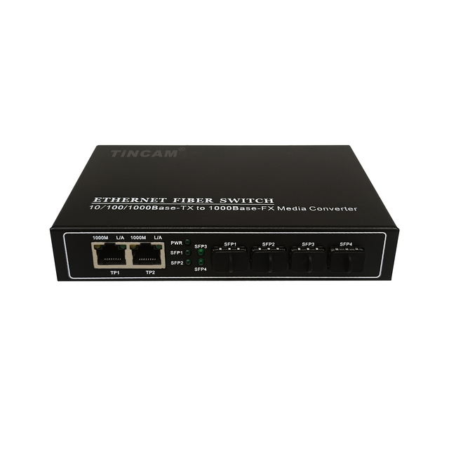 TiNCAM Full Gigabit 4/8/16/24 Port Unmanaged Aggregation Ethernet Switch SFP Media Converter Gigabit for CCTV Camera