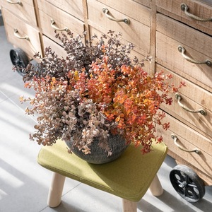 Fleurs artificielles CallaFloral gris orangé en plastique, branche unique pour la décoration intérieure, mariages transfrontaliers CL11004 - Product Image 1