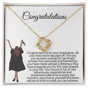 สร้อยคอทองแดงลายปมแห่งความรัก พร้อมการ์ดข้อความส่วนตัว ของขวัญสำหรับลูกสาว/พี่สาว สไตล์คลาสสิก - Product Image 4