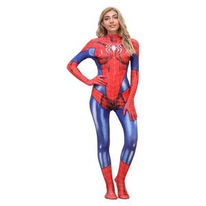 カスタマイズされたテレビ & 映画コスチュームスパイダーマンコスチュームスパイダーウーマンハロウィンスーパーヒーローガールコスプレキャットスーツ - Product Image 3