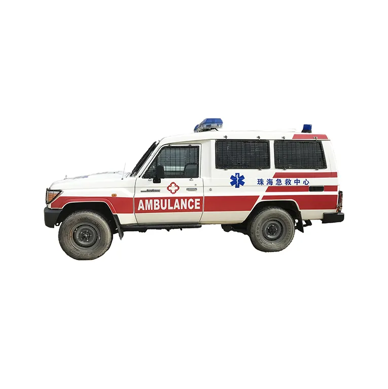 Land Cruiser Monitoring Ambulance Toyota 4x4 White+red Yuzhou Brand 96/3800 3 - 8m 5070*1770*2115 CN;GUA Diesel Euro 5 for Sale