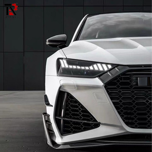 Pour <span class=keywords><strong>Audi</strong></span> RS6 C8 <span class=keywords><strong>RS7</strong></span> 4K8 <span class=keywords><strong>Sportback</strong></span> 2019 <span class=keywords><strong>2020</strong></span> 2021 Grille avant en fibre de carbone sèche de haute qualité - Product Image 5