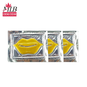 Mascarilla Labial Hidratante de Cristal de Marca Privada, <span class=keywords><strong>Tratamiento</strong></span> Labial con Colágeno y Oro 24k, Almohadillas de Gel Voluminizadoras, Mascarilla de Hidrogel para el Cuidado de los <span class=keywords><strong>Labios</strong></span>, Mejor <span class=keywords><strong>Precio</strong></span> - Product Image 2