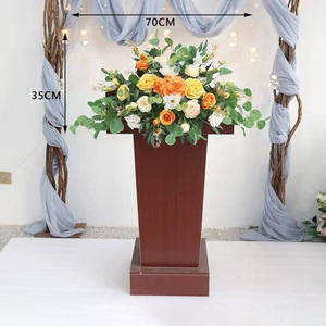 Arco de flor de loto de seda Boda realista Vacaciones escolares Día de San Valentín Decoraciones de pasarela de Año Nuevo Accesorios perfectos Graduación - Product Image 3