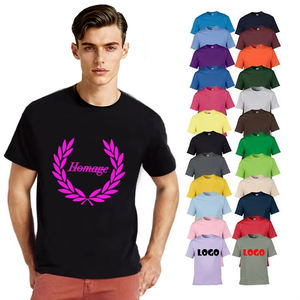 Chine fabricant vêtements hommes chemise impression T-Shirts impression 100% coton femmes t-shirts unis avec des impressions personnalisées - Product Image 1