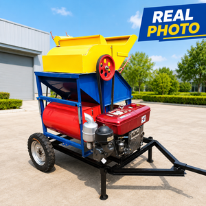 Décortiqueuse d'arachides mobile diesel avec roues <span class=keywords><strong>pour</strong></span> <span class=keywords><strong>la</strong></span> séparation des gousses d'arachides sur les champs agricoles - Product Image 3