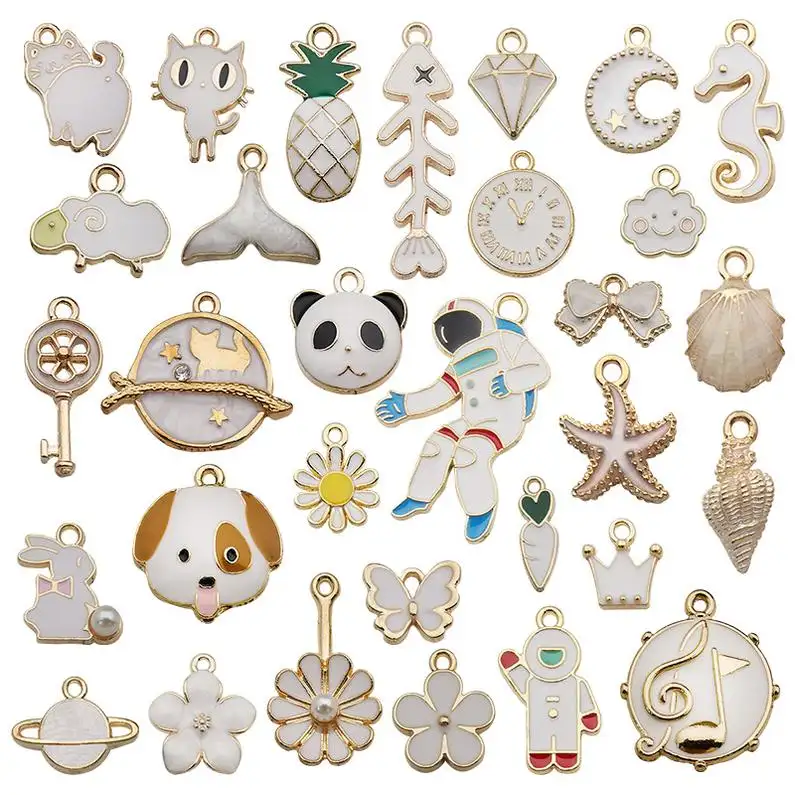 Yaozhou Des Accessoires Promosi Perhiasan Bahan Baku Ramah Lingkungan Kit Pembuatan Perhiasan Liontin Perhiasan Manik-manik dan Jimat