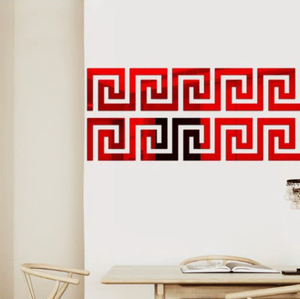 Autocollant mural décoratif 3D en acrylique pour la ligne de taille, bande latérale de salon, ligne d'angle, décoration murale - Product Image 5