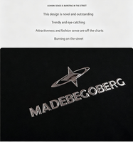 T-shirt homme personnalisé à haute fréquence, gaufré 3D, style vintage, coupe classique, en mélange de coton modal doux de qualité supérieure, avec logo 3D, OEM
