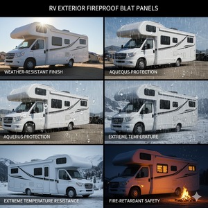 Meilleures ventes d'usine : Panneaux composites muraux en PVC au design moderne, isolation <span class=keywords><strong>pour</strong></span> camping-cars et caravanes, panneaux sandwich FRP <span class=keywords><strong>pour</strong></span> chambres froides - Product Image 3