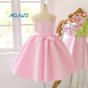 Abito Estivo Rosa per Ragazze, Motivo Floreale, Stile Casual e Formale, Schiena Scoperta, <span class=keywords><strong>Vestito</strong></span> da Principessa per Compleanno, per Bambine 8-12 Anni - Product Image 3